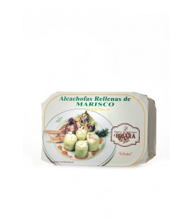 Alcachofas rellenas de Marisco